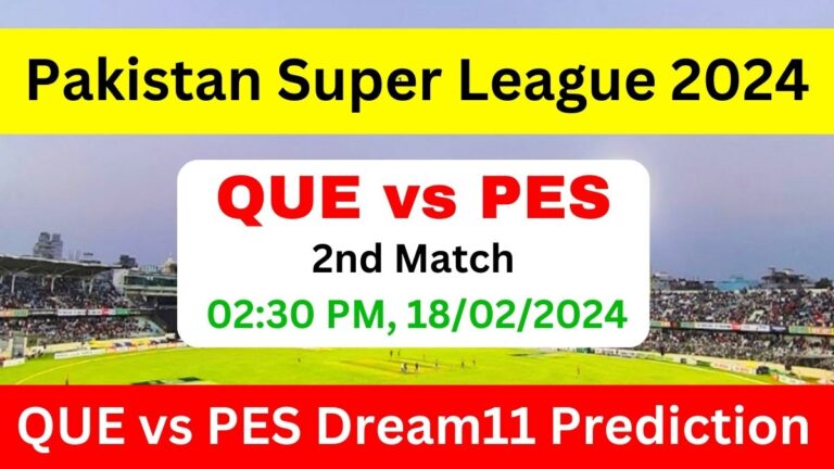 QES vs PES Dream11 Team Prediction Today Match