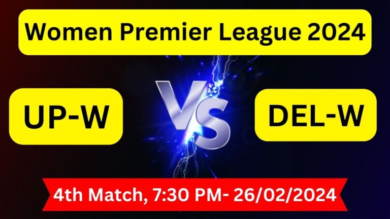 UP-W vs DEL-W Dream11 Team Prediction Today Match