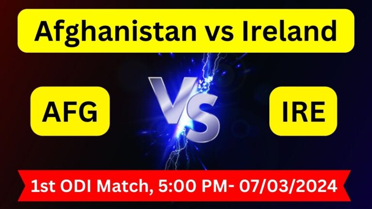 AFG vs IRE Dream11 Prediction 1st ODI
