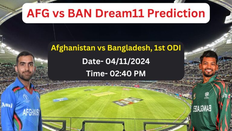 AFG vs BAN 1st ODI Dream11 Prediction: Afghanistan vs Bangladesh Dream11 Team Today Match, Pitch Report & Fantasy Cricket Tips